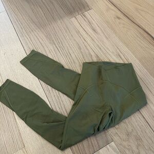 NWOT lululemon athletica Olive Green Leggings